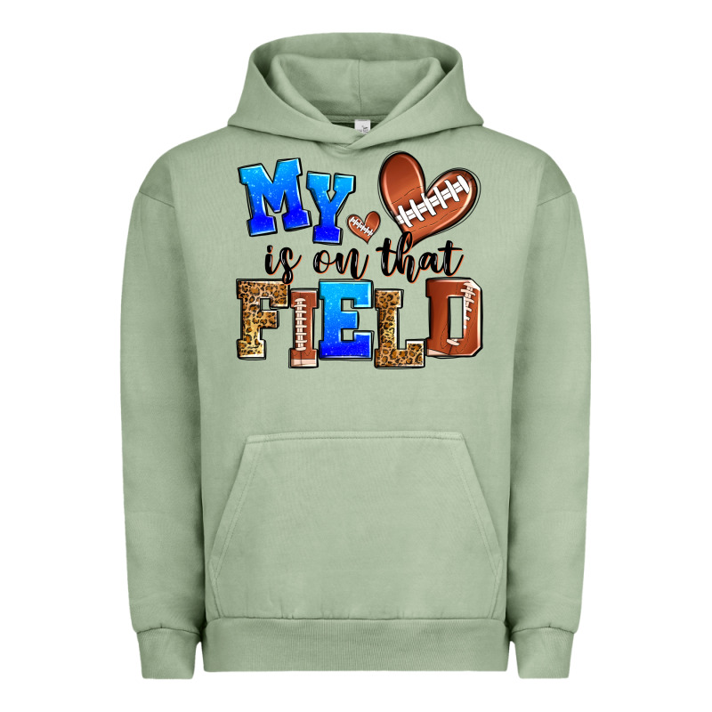 My Heart Is On That Field American Football Urban Hoodie by Zillion Design Studio | Teevron