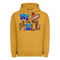 Pigment Peanut Butter my heart is on that field american football Urban Hoodie - Zillion Design Studio