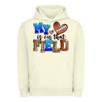 Pigment Pistachio my heart is on that field american football Urban Hoodie - Zillion Design Studio