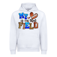 White my heart is on that field american football Urban Hoodie - Zillion Design Studio