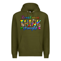 Army Green i can't even think straight Premium Hoodie - Zillion Design Studio