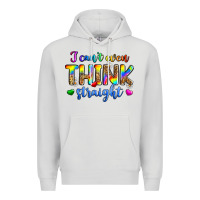 Dove Grey i can't even think straight Premium Hoodie - Zillion Design Studio