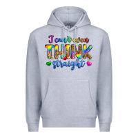 Heather Grey i can't even think straight Premium Hoodie - Zillion Design Studio