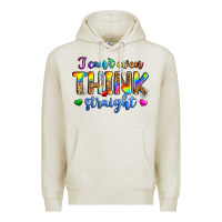Oatmeal Heather i can't even think straight Premium Hoodie - Zillion Design Studio