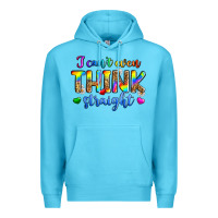 Ocean Blue i can't even think straight Premium Hoodie - Zillion Design Studio