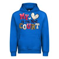 Cobalt my heart is on that court volleyball Urban Hoodie - Zillion Design Studio