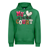 Emerald my heart is on that court volleyball Urban Hoodie - Zillion Design Studio