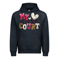 Navy my heart is on that court volleyball Urban Hoodie - Zillion Design Studio