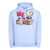 Pigment Grape Ice my heart is on that court volleyball Urban Hoodie - Zillion Design Studio