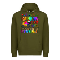 Army Green i am the rainbow sheep of the family Premium Hoodie - Zillion Design Studio