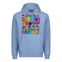 Colony Blue i am the rainbow sheep of the family Premium Hoodie - Zillion Design Studio