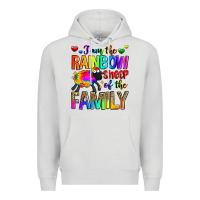 Dove Grey i am the rainbow sheep of the family Premium Hoodie - Zillion Design Studio