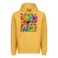 Mustard i am the rainbow sheep of the family Premium Hoodie - Zillion Design Studio