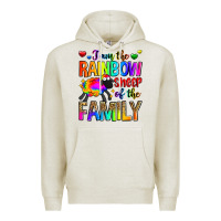 Oatmeal Heather i am the rainbow sheep of the family Premium Hoodie - Zillion Design Studio