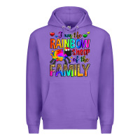 Purple i am the rainbow sheep of the family Premium Hoodie - Zillion Design Studio