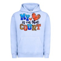 Pigment Grape Ice my heart is on that court basketball Urban Hoodie - Zillion Design Studio