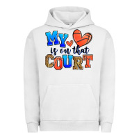 Pigment Lunar Rock my heart is on that court basketball Urban Hoodie - Zillion Design Studio