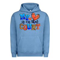 Pigment Pebble Blue my heart is on that court basketball Urban Hoodie - Zillion Design Studio