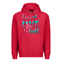 Cardinal Live Love Fight Breast Cancer Premium Hoodie - texasbilliewilder