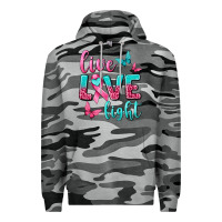 Slate Camo Live Love Fight Breast Cancer Premium Hoodie - texasbilliewilder