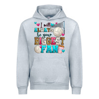 Heather Grey i will always be your biggest fan volleyball Urban Hoodie - Zillion Design Studio
