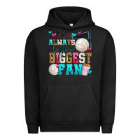 Pigment Black i will always be your biggest fan volleyball Urban Hoodie - Zillion Design Studio