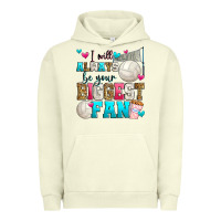 Pigment Pistachio i will always be your biggest fan volleyball Urban Hoodie - Zillion Design Studio