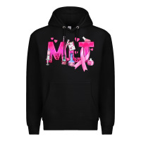 Black Medical Laboratory Technician Breast Cancer Premium Hoodie - texasbilliewilder