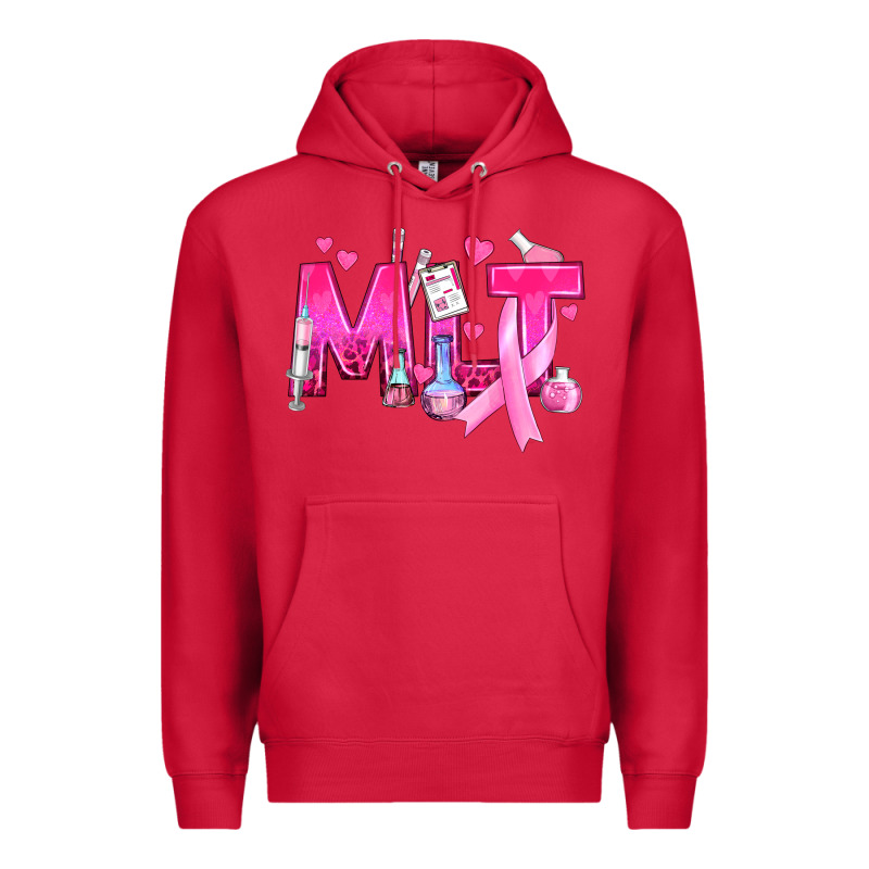 Medical Laboratory Technician Breast Cancer Premium Hoodie by texasbilliewilder | Teevron