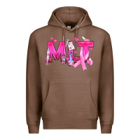 Chestnut Medical Laboratory Technician Breast Cancer Premium Hoodie - texasbilliewilder
