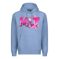 Colony Blue Medical Laboratory Technician Breast Cancer Premium Hoodie - texasbilliewilder