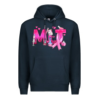 Navy Medical Laboratory Technician Breast Cancer Premium Hoodie - texasbilliewilder