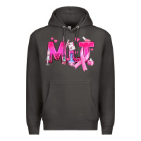 Smoke Medical Laboratory Technician Breast Cancer Premium Hoodie - texasbilliewilder