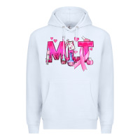 White Medical Laboratory Technician Breast Cancer Premium Hoodie - texasbilliewilder