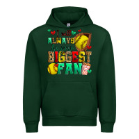 Foreset Green i will always be your biggest fan softball Urban Hoodie - Zillion Design Studio
