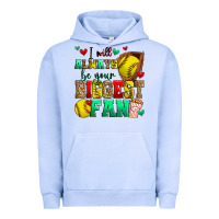 Pigment Grape Ice i will always be your biggest fan softball Urban Hoodie - Zillion Design Studio