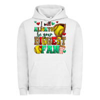 Pigment Lunar Rock i will always be your biggest fan softball Urban Hoodie - Zillion Design Studio