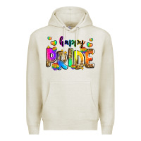 Oatmeal Heather happy pride Premium Hoodie - Zillion Design Studio