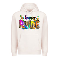 Pale Pink happy pride Premium Hoodie - Zillion Design Studio