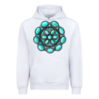White gemstone jewelry Urban Hoodie - RanaPortraitStore