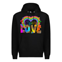 Black Choose love Premium Hoodie - Zillion Design Studio