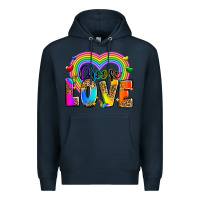 Navy Choose love Premium Hoodie - Zillion Design Studio