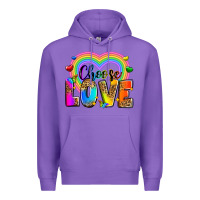 Purple Choose love Premium Hoodie - Zillion Design Studio