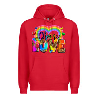 Red Choose love Premium Hoodie - Zillion Design Studio