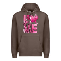 Coffee Love Cancer with Heart Premium Hoodie - texasbilliewilder