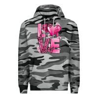Slate Camo Love Cancer with Heart Premium Hoodie - texasbilliewilder