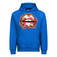 Cobalt volleyball lips Urban Hoodie - Zillion Design Studio