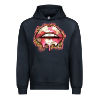 Navy volleyball lips Urban Hoodie - Zillion Design Studio