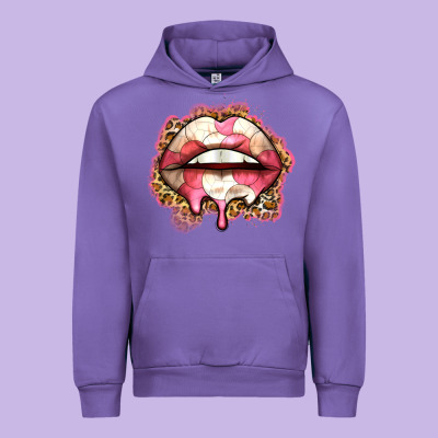 Volleyball Lips Urban Hoodie Designed By Zillion Design Studio