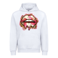 White volleyball lips Urban Hoodie - Zillion Design Studio